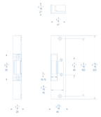 ES Electric Strike with adjustable plate