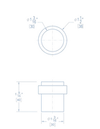 FS Floor Stop with Rubber Buffer