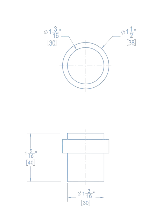 FS Floor Stop with Rubber Buffer