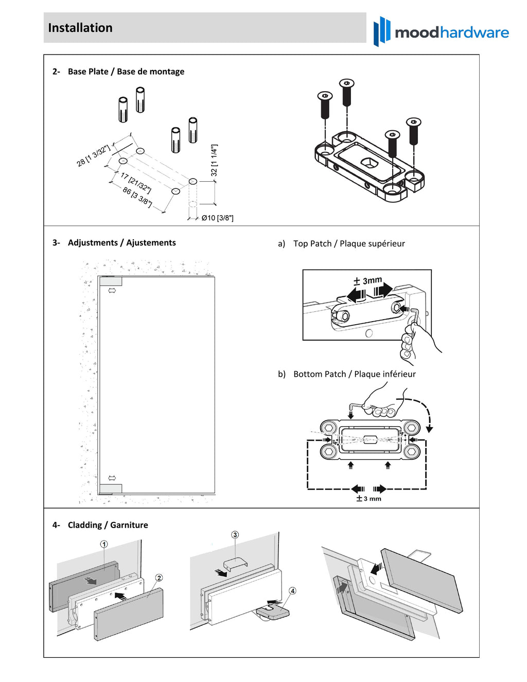 LEAF Hydraulic Pivot hinge for Glass Doors