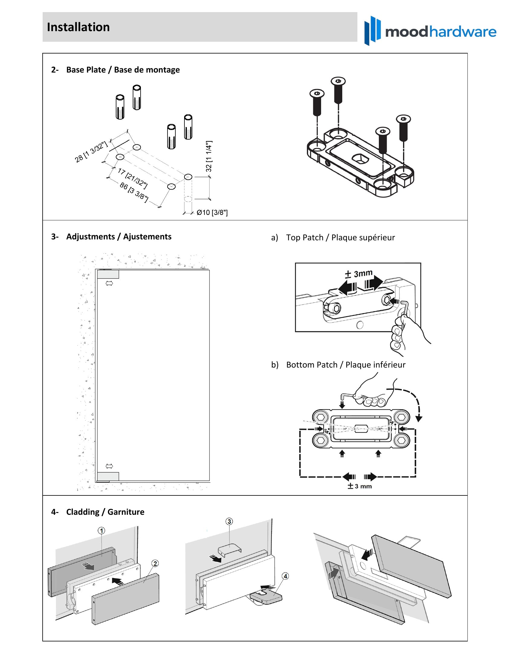 LEAF Hydraulic Pivot hinge for Glass Doors